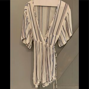 Stripped wrap top